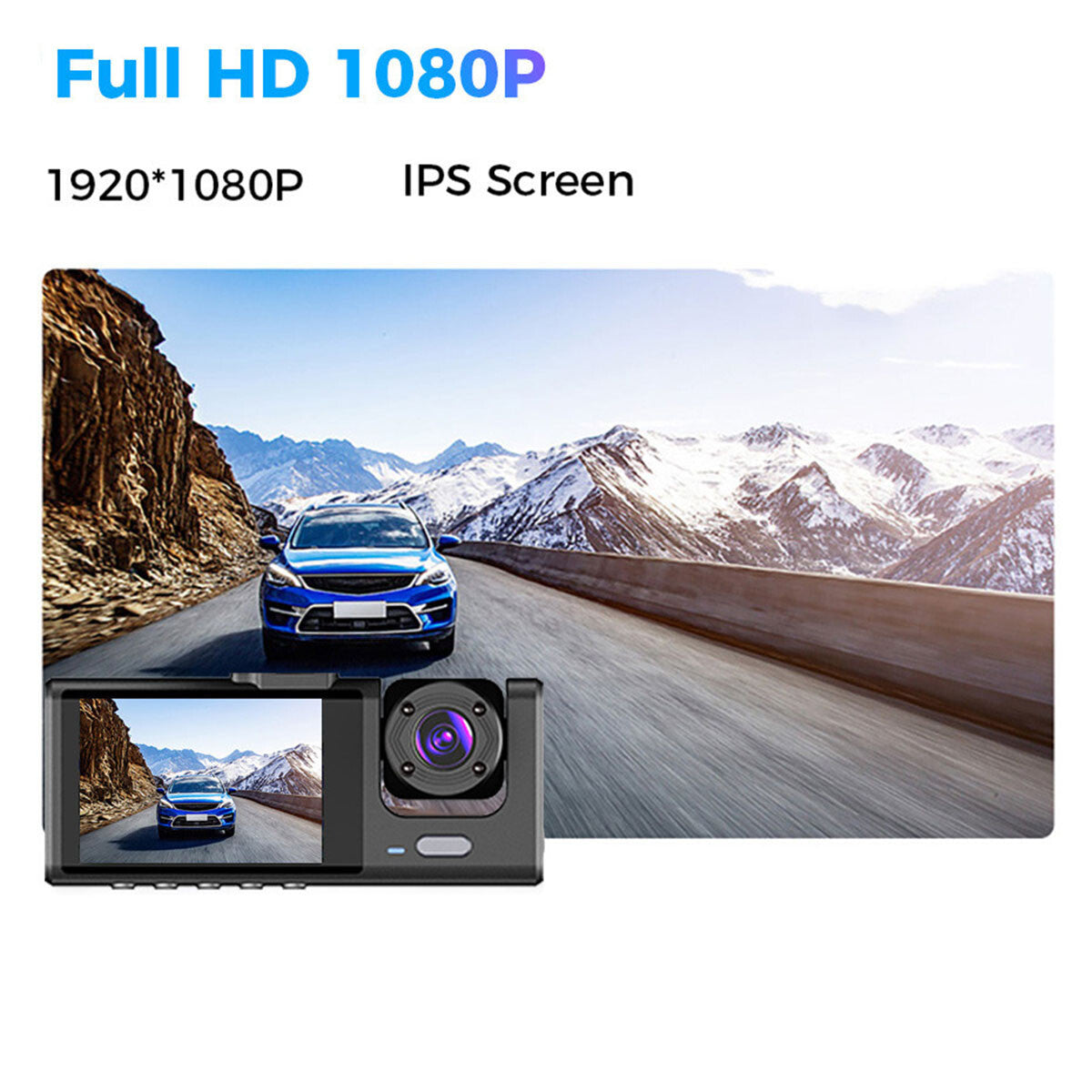 1080P Видео рекордер с двоен обектив DVR Предна и задна камера